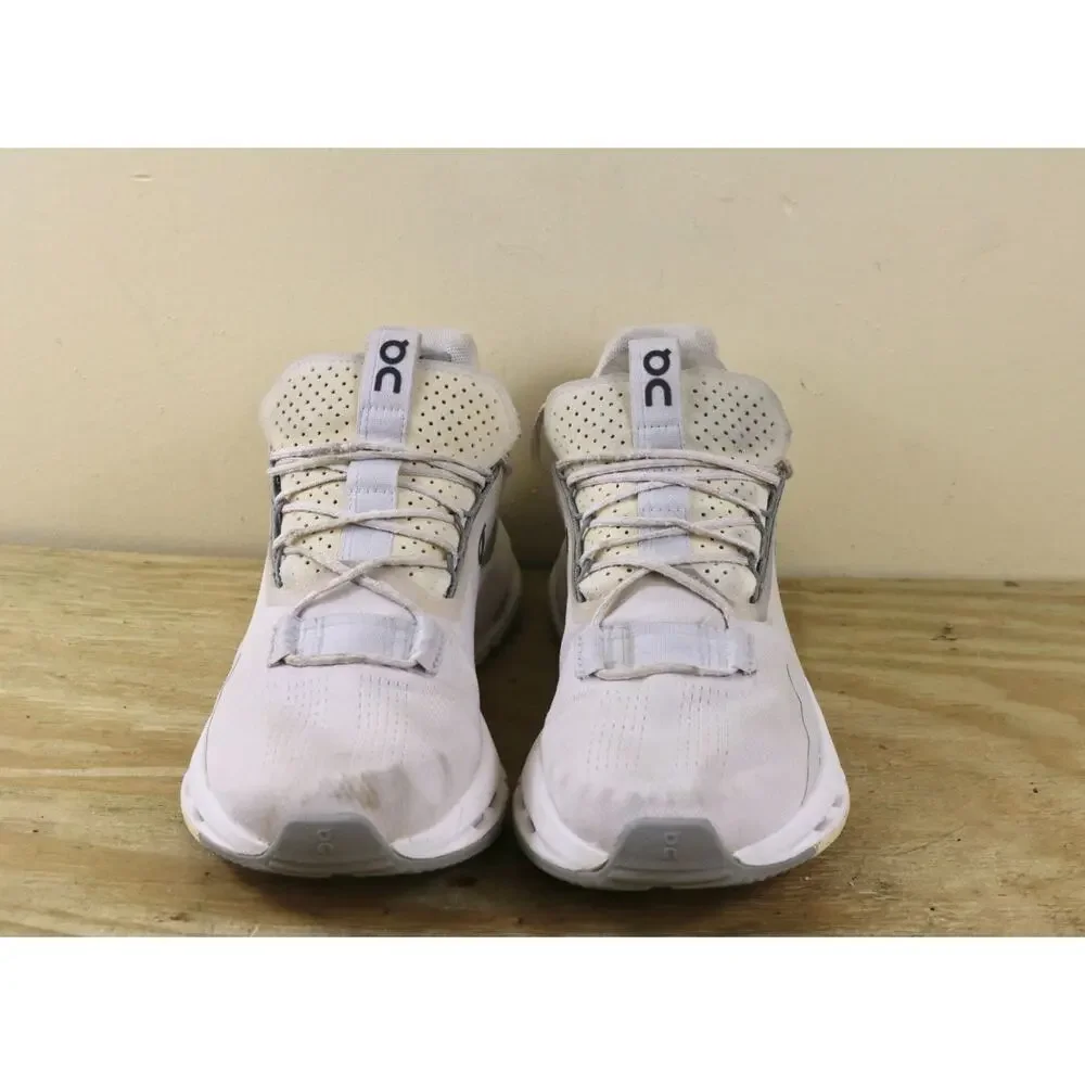 On Cloudnova 2 Womens 7 Beige White Sneakers Running Shoes
